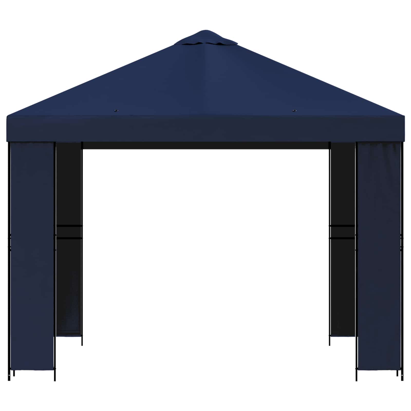 Gazebo 3 x 3 m Blu Poliestere e Acciaio 190 gsm | homemem39