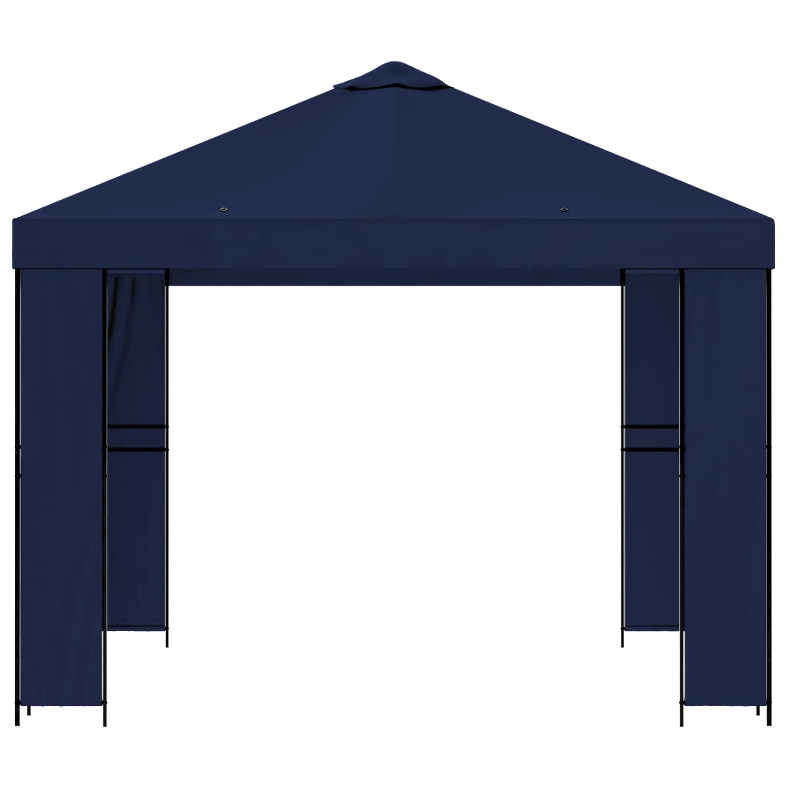Gazebo 3 x 3 m Blu Poliestere e Acciaio 190 gsm | homemem39