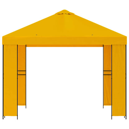 Gazebo 3 x 3 m Giallo Poliestere e Acciaio 190 gsm | homemem39