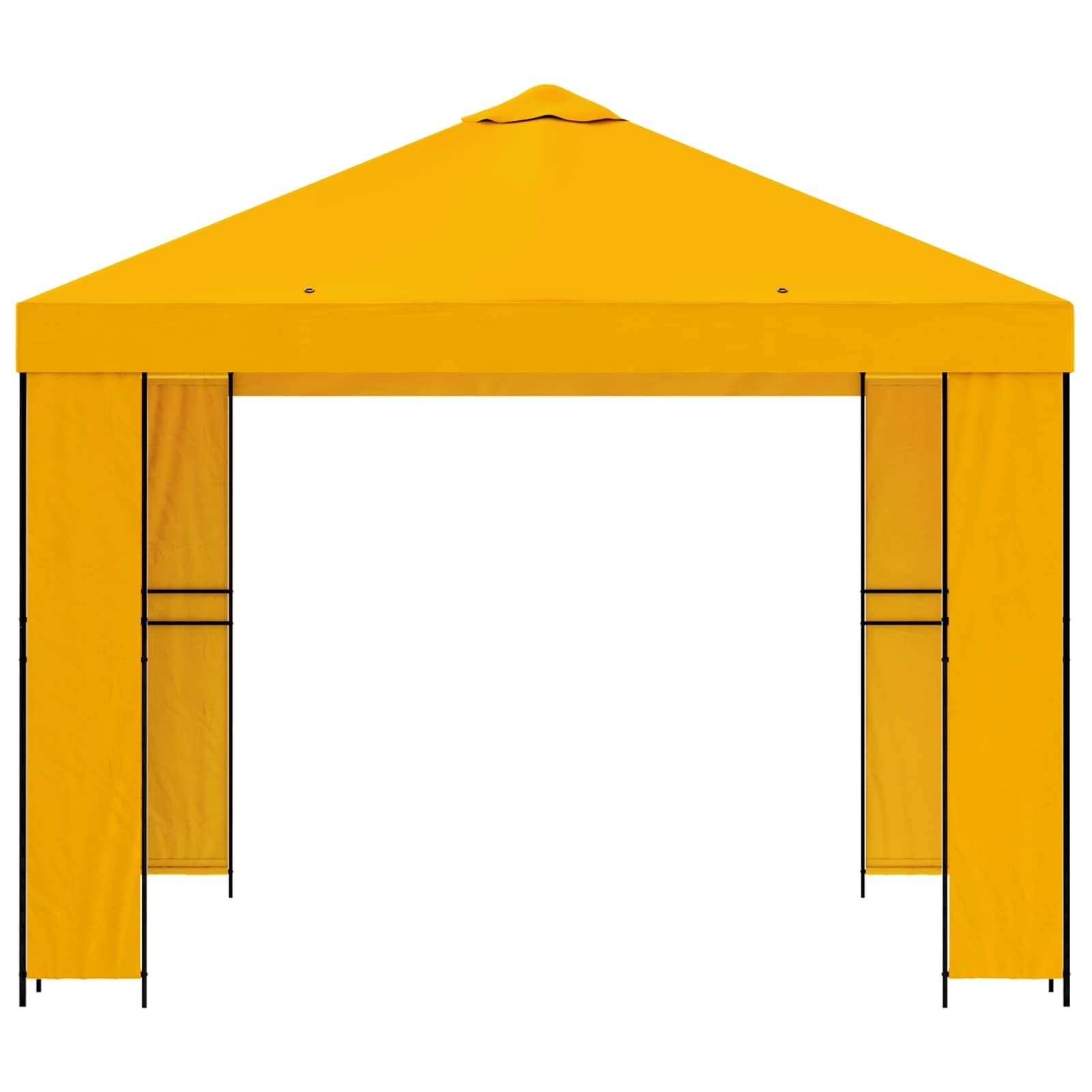 Gazebo 3 x 3 m Giallo Poliestere e Acciaio 190 gsm | homemem39