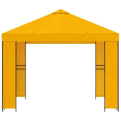 Gazebo 3 x 3 m Giallo Poliestere e Acciaio 190 gsm | homemem39