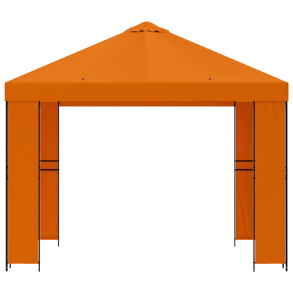 Gazebo 3 x 3 m Arancione Poliestere e Acciaio 190 gsm | homemem39