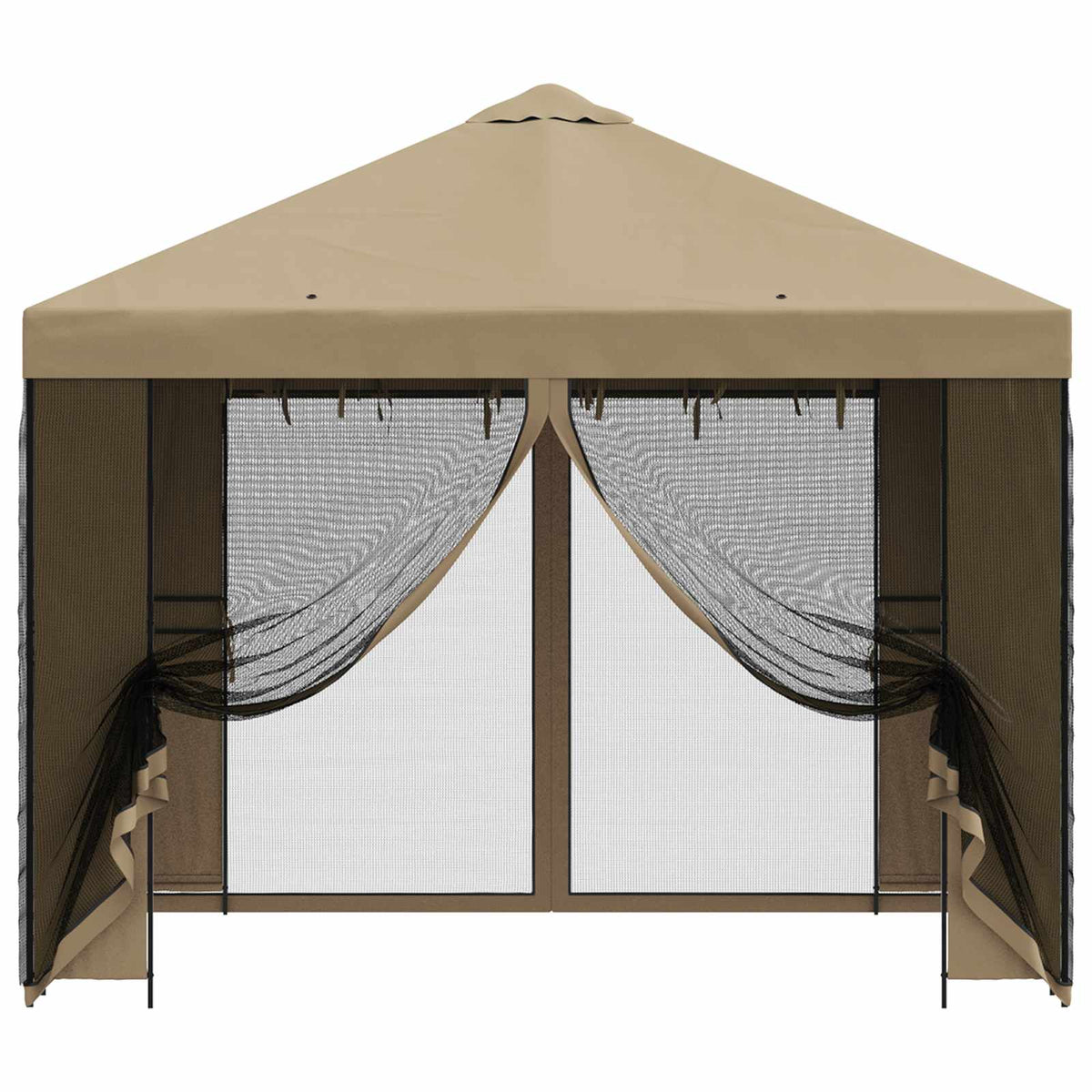 Gazebo da giardino con pareti laterali 3 x 3 m Beige | homemem39