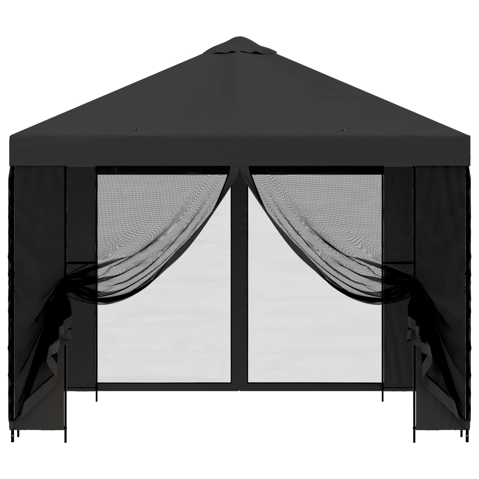 Gazebo da giardino con pareti laterali 3 x 3 m Antracite | homemem39