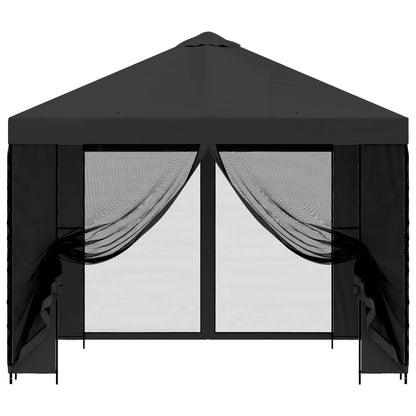 Gazebo da giardino con pareti laterali 3 x 3 m Antracite | homemem39