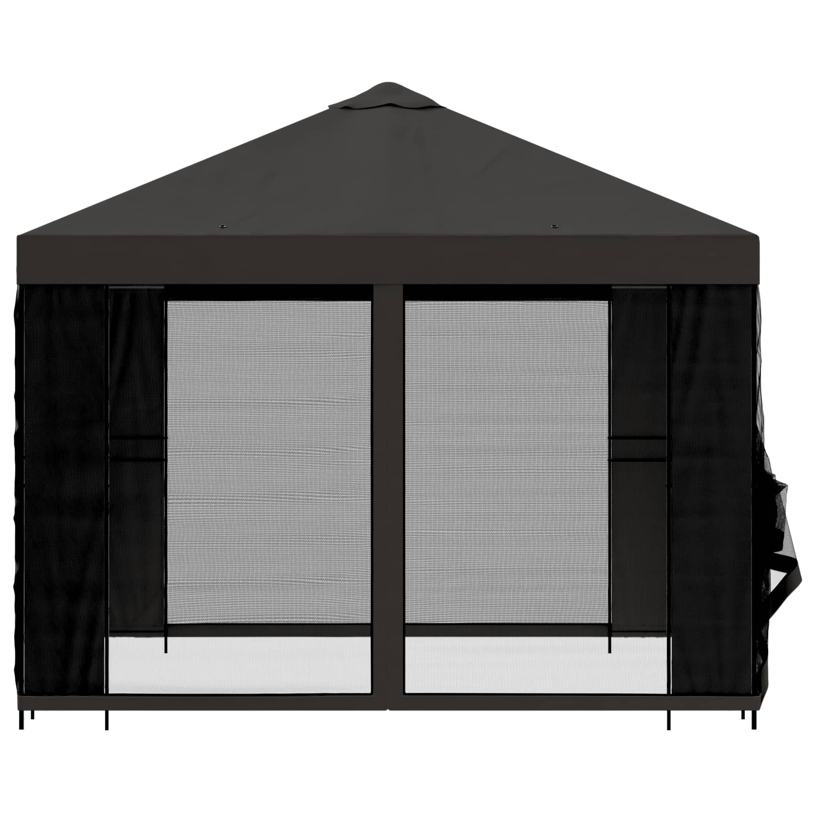 Gazebo da giardino con pareti laterali 3 x 3 m Antracite | homemem39