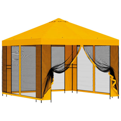 Gazebo da giardino con pareti laterali 3 x 3 m Giallo | homemem39