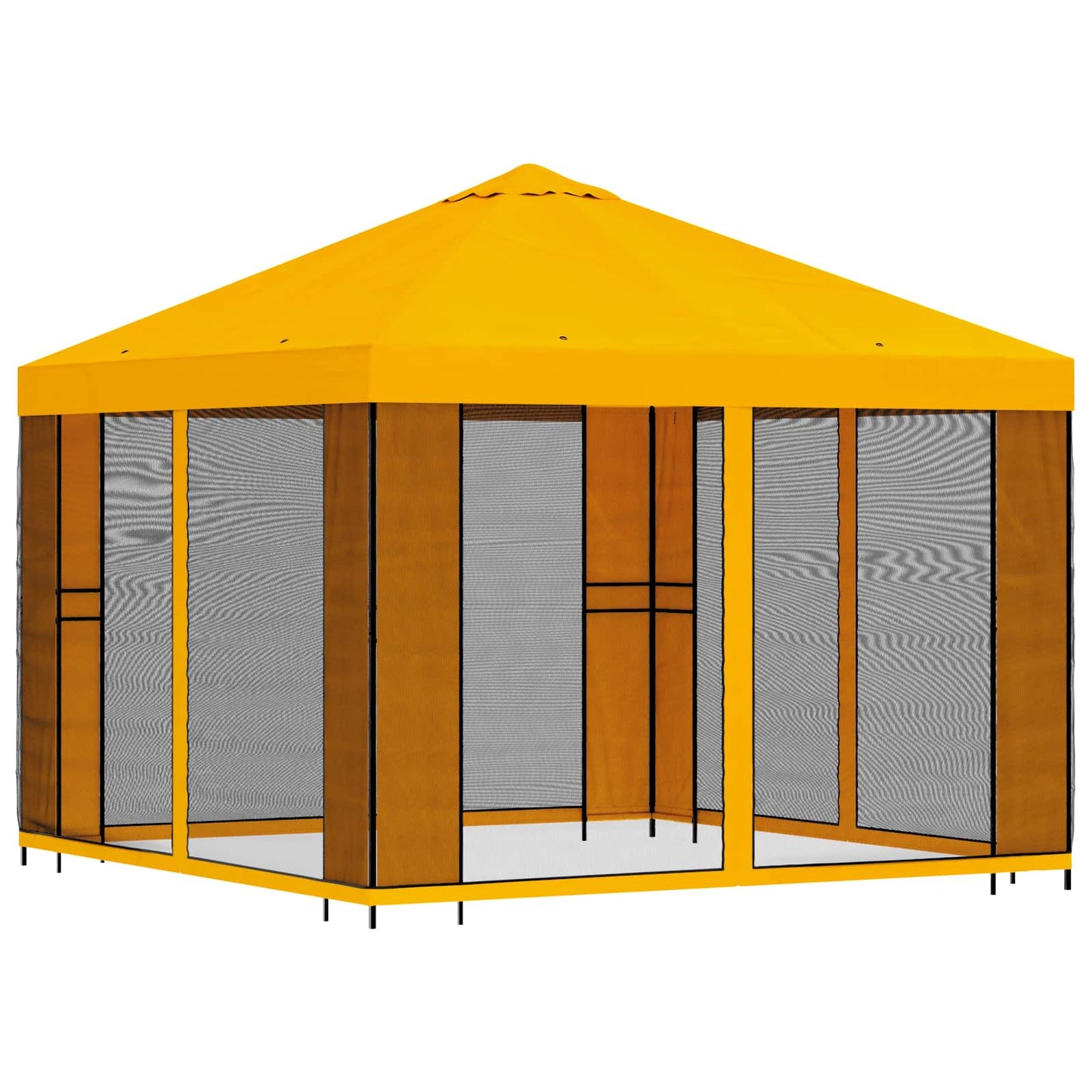 Gazebo da giardino con pareti laterali 3 x 3 m Giallo | homemem39