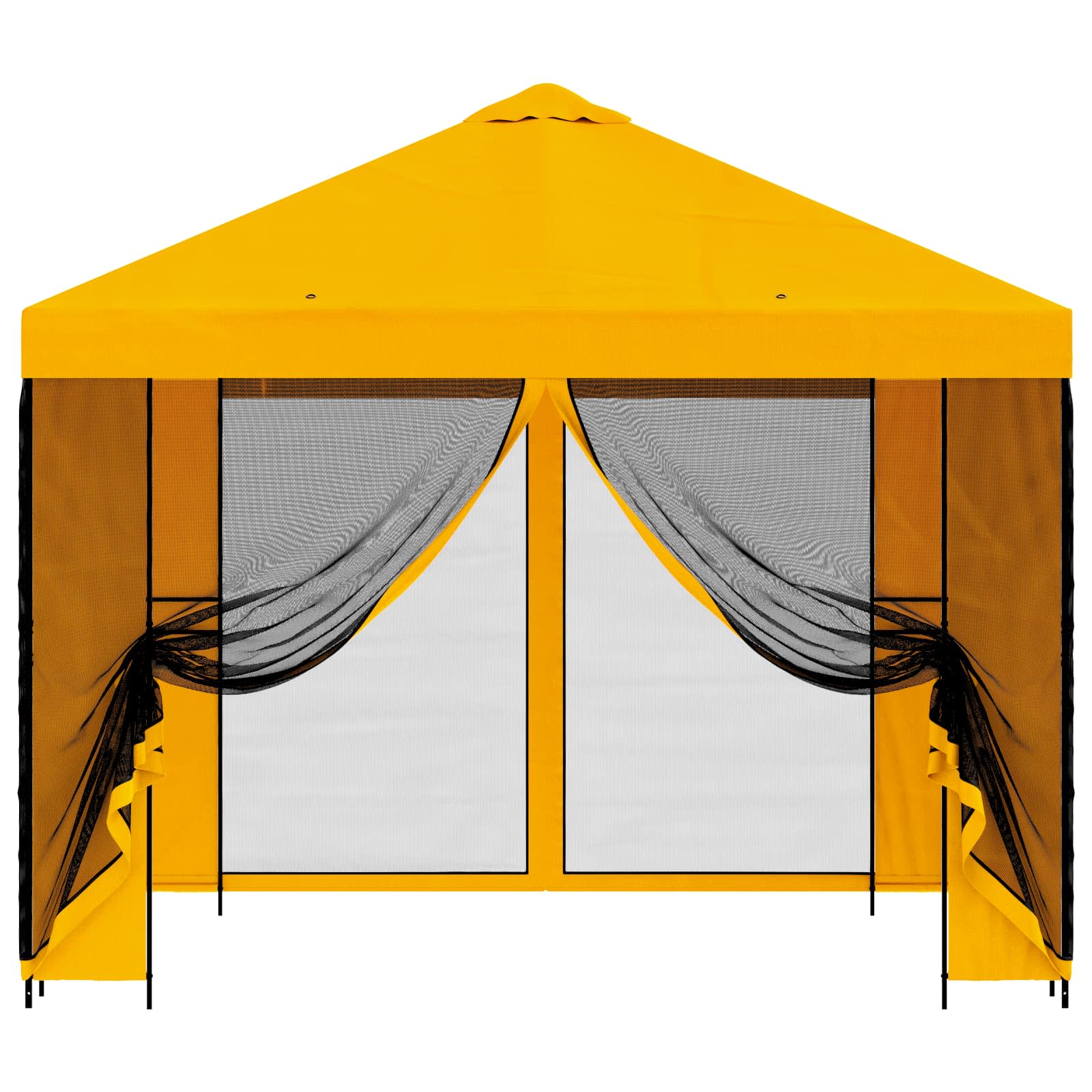 Gazebo da giardino con pareti laterali 3 x 3 m Giallo | homemem39