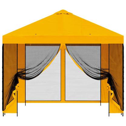 Gazebo da giardino con pareti laterali 3 x 3 m Giallo | homemem39