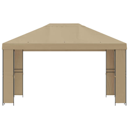 Gazebo 4 × 3 m Beige Poliestere e Acciaio 190 gsm | homemem39
