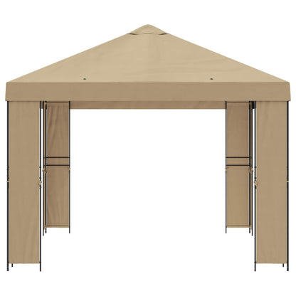 Gazebo 4 × 3 m Beige Poliestere e Acciaio 190 gsm | homemem39
