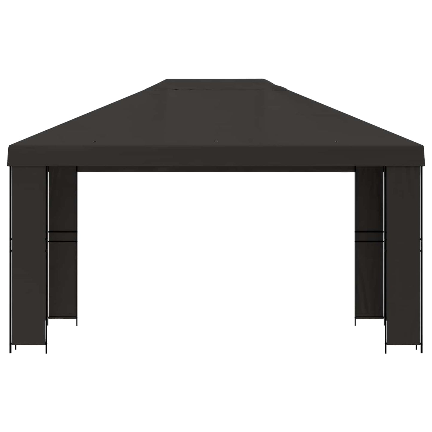 Gazebo 4 × 3 m Antracite Poliestere e Acciaio 190 gsm | homemem39
