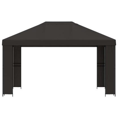 Gazebo 4 × 3 m Antracite Poliestere e Acciaio 190 gsm | homemem39