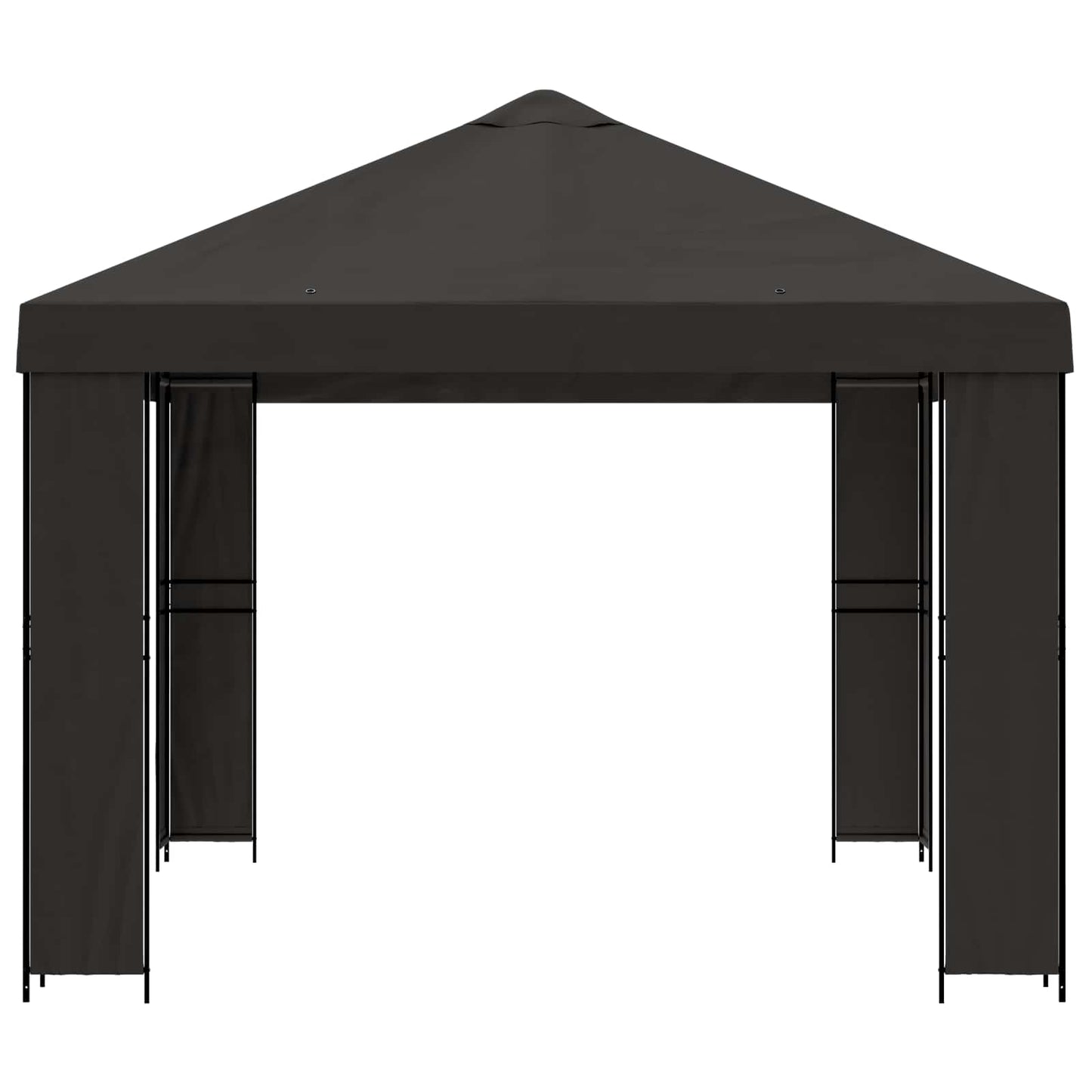 Gazebo 4 × 3 m Antracite Poliestere e Acciaio 190 gsm | homemem39