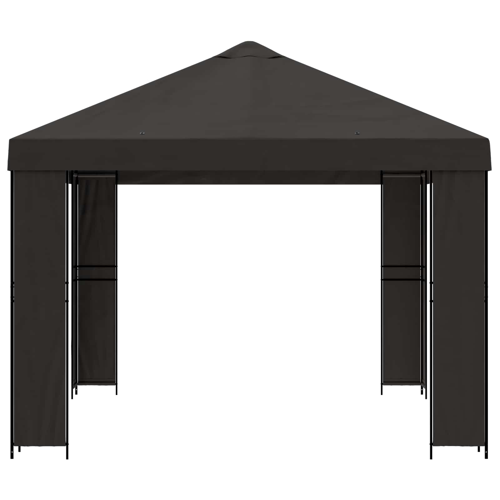 Gazebo 4 × 3 m Antracite Poliestere e Acciaio 190 gsm | homemem39