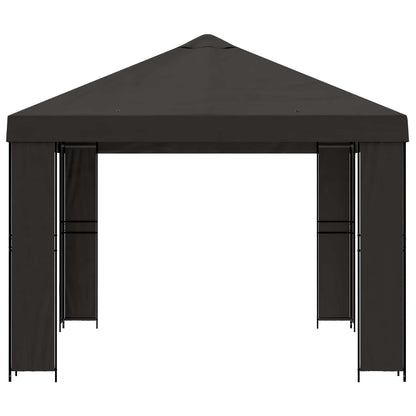 Gazebo 4 × 3 m Antracite Poliestere e Acciaio 190 gsm | homemem39