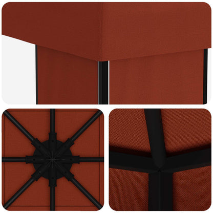 Gazebo 4 × 3 m Terracotta Poliestere e Acciaio 190 gsm | homemem39