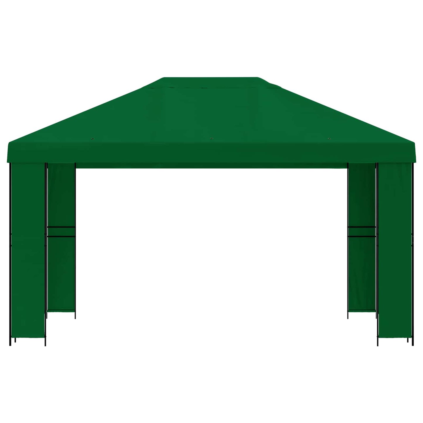 Gazebo 4 × 3 m Verde Poliestere e Acciaio 190 gsm | homemem39