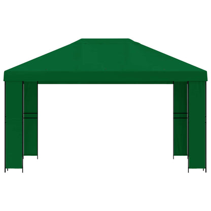 Gazebo 4 × 3 m Verde Poliestere e Acciaio 190 gsm | homemem39