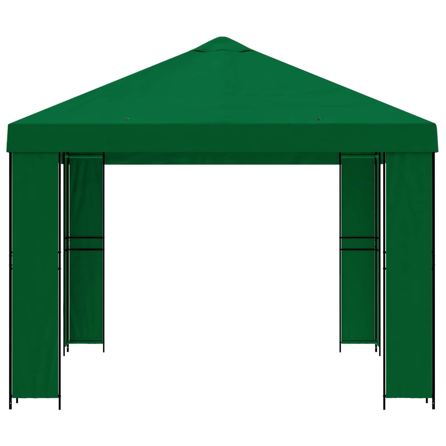 Gazebo 4 × 3 m Verde Poliestere e Acciaio 190 gsm | homemem39