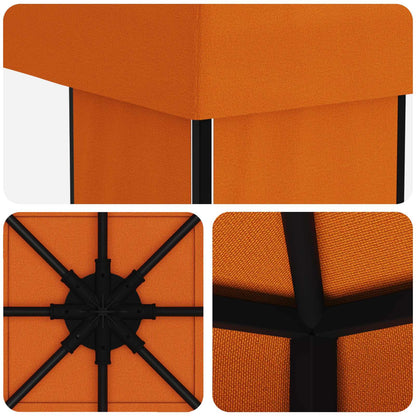 Gazebo 4 × 3 m Arancione Poliestere e Acciaio 190 gsm | homemem39