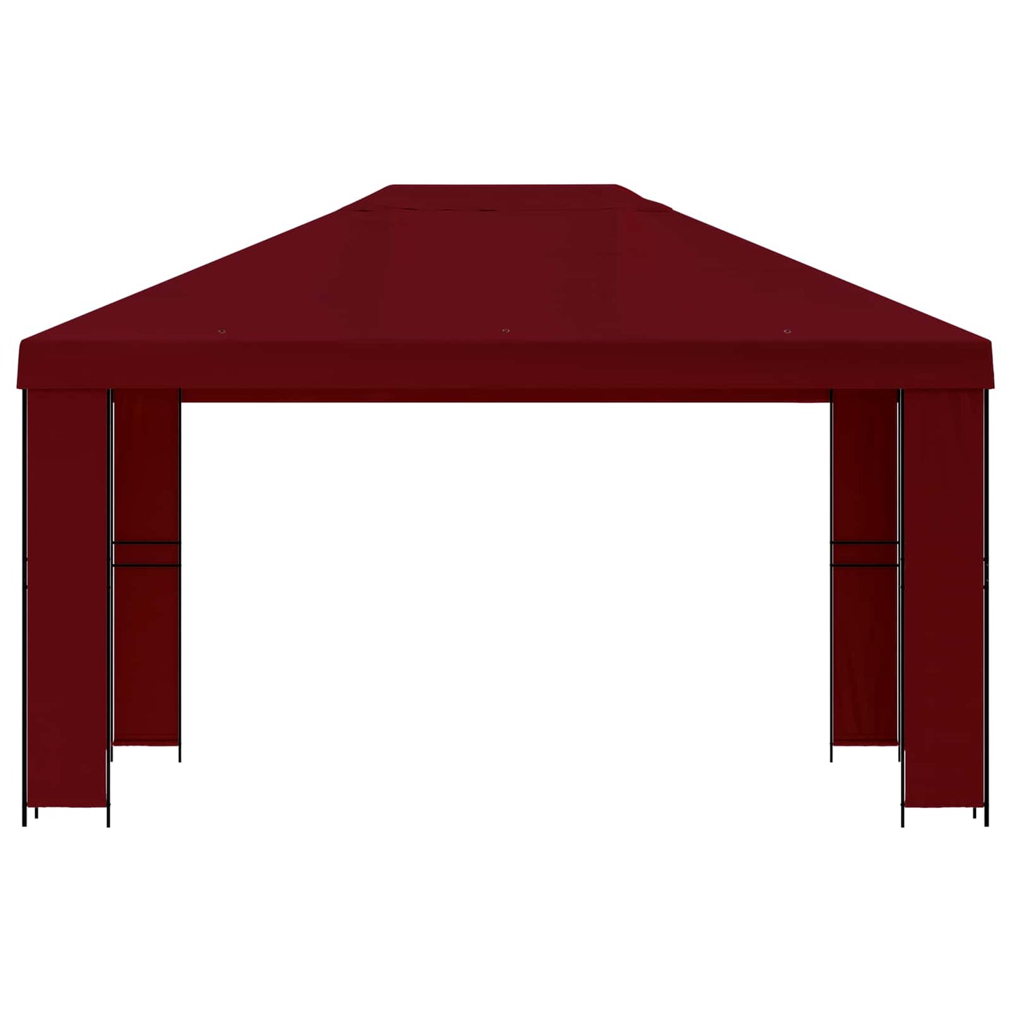 Gazebo 4 × 3 m Borgogna Poliestere e Acciaio 190 gsm | homemem39