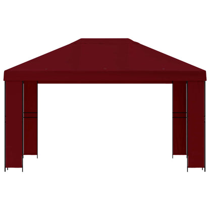 Gazebo 4 × 3 m Borgogna Poliestere e Acciaio 190 gsm | homemem39