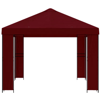 Gazebo 4 × 3 m Borgogna Poliestere e Acciaio 190 gsm | homemem39