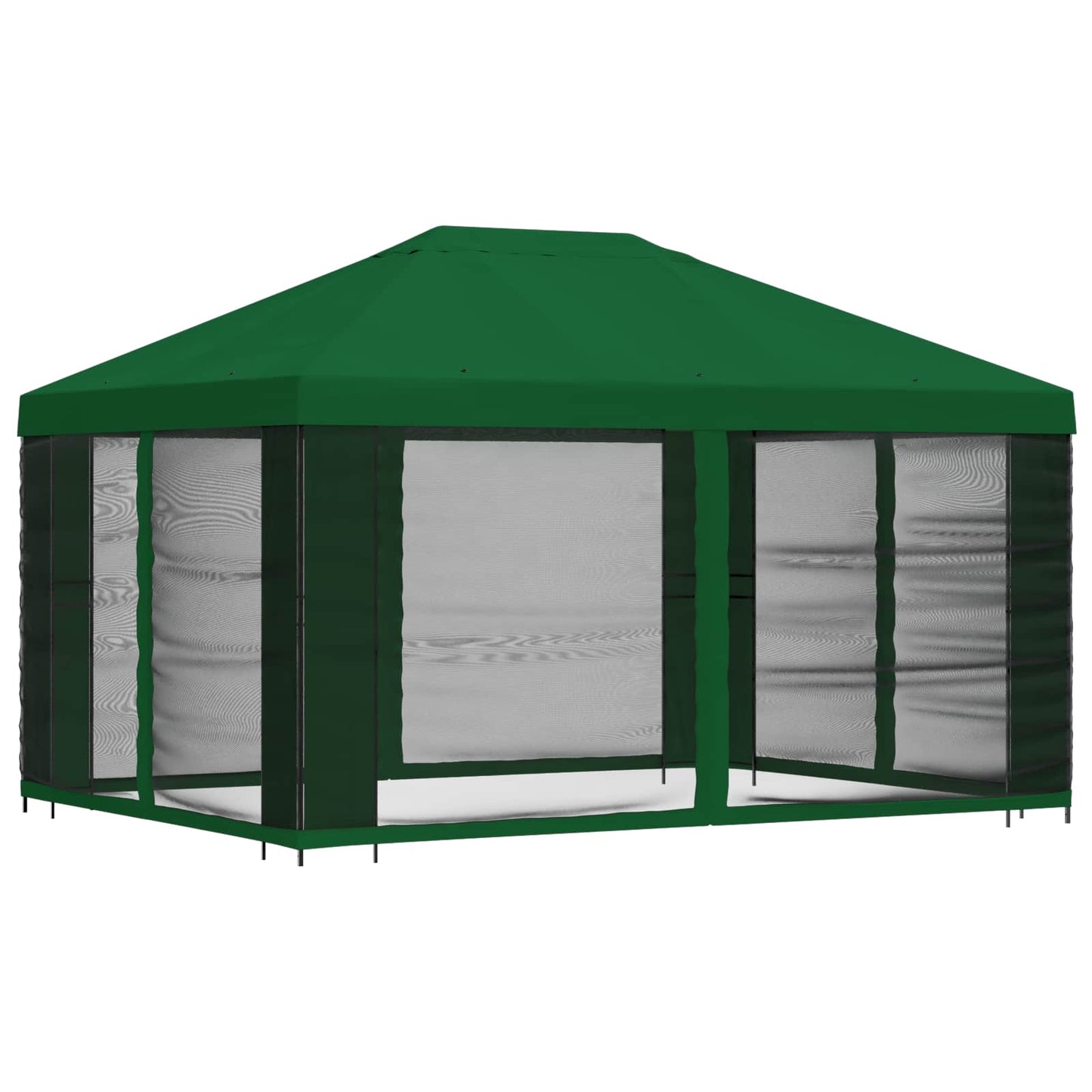 Gazebo da giardino con pareti laterali 4 × 3 m Verde | homemem39