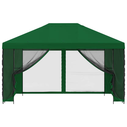 Gazebo da giardino con pareti laterali 4 × 3 m Verde | homemem39