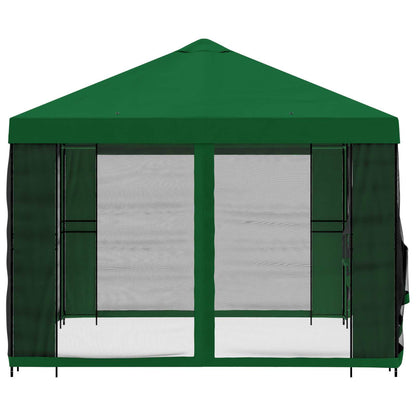 Gazebo da giardino con pareti laterali 4 × 3 m Verde | homemem39