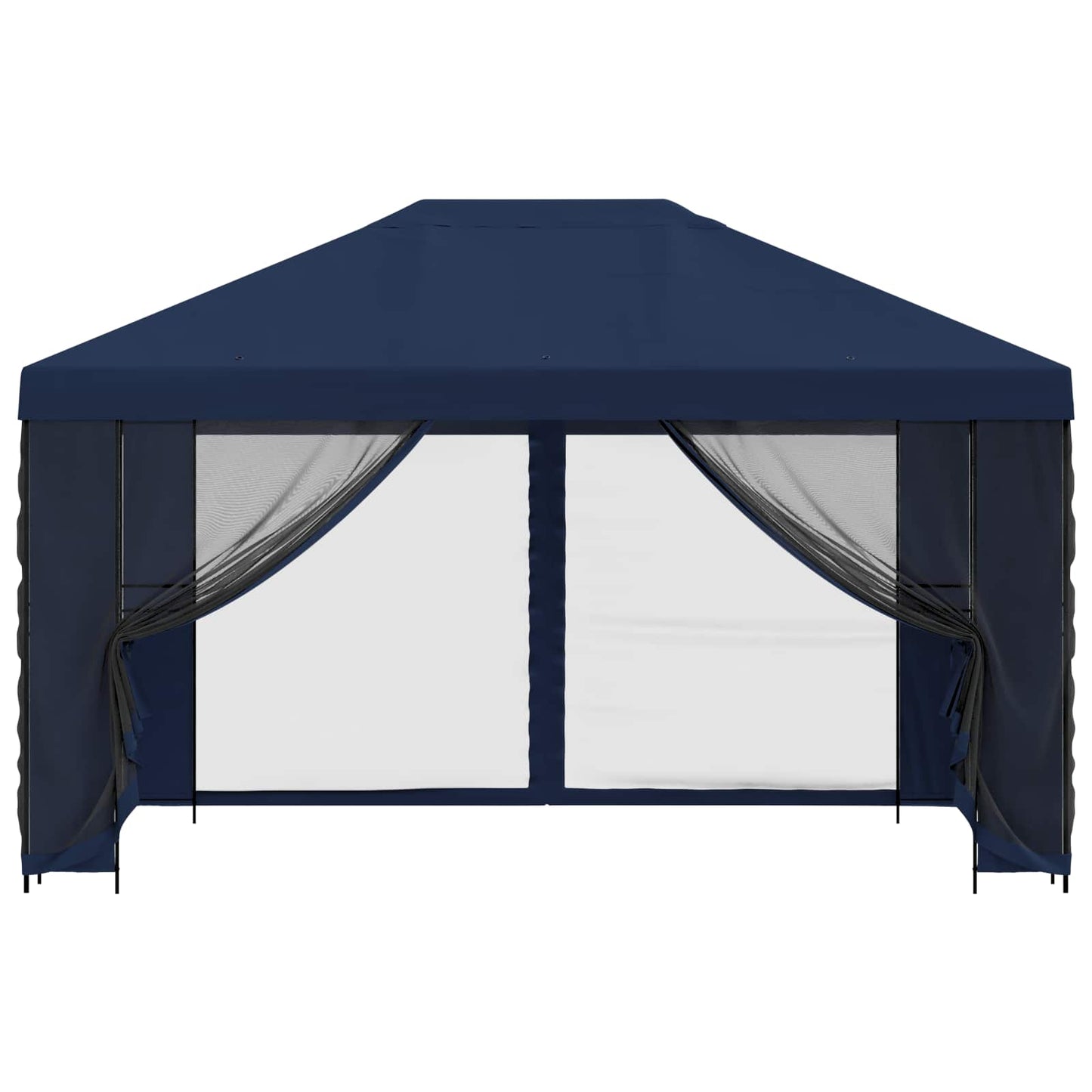 Gazebo da giardino con pareti laterali 4 × 3 m Blu | homemem39