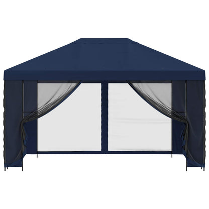 Gazebo da giardino con pareti laterali 4 × 3 m Blu | homemem39