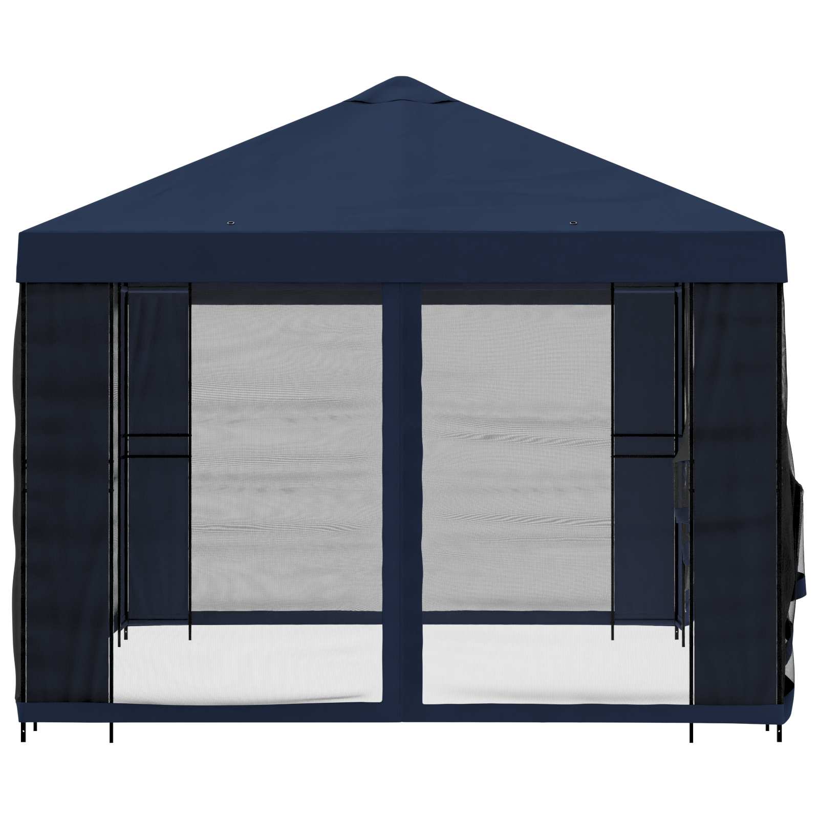 Gazebo da giardino con pareti laterali 4 × 3 m Blu | homemem39