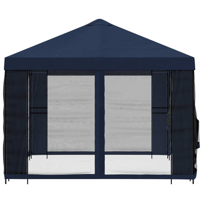 Gazebo da giardino con pareti laterali 4 × 3 m Blu | homemem39