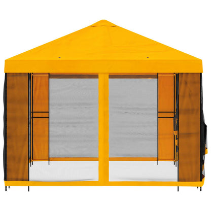 Gazebo da giardino con pareti laterali 4 × 3 m Giallo | homemem39
