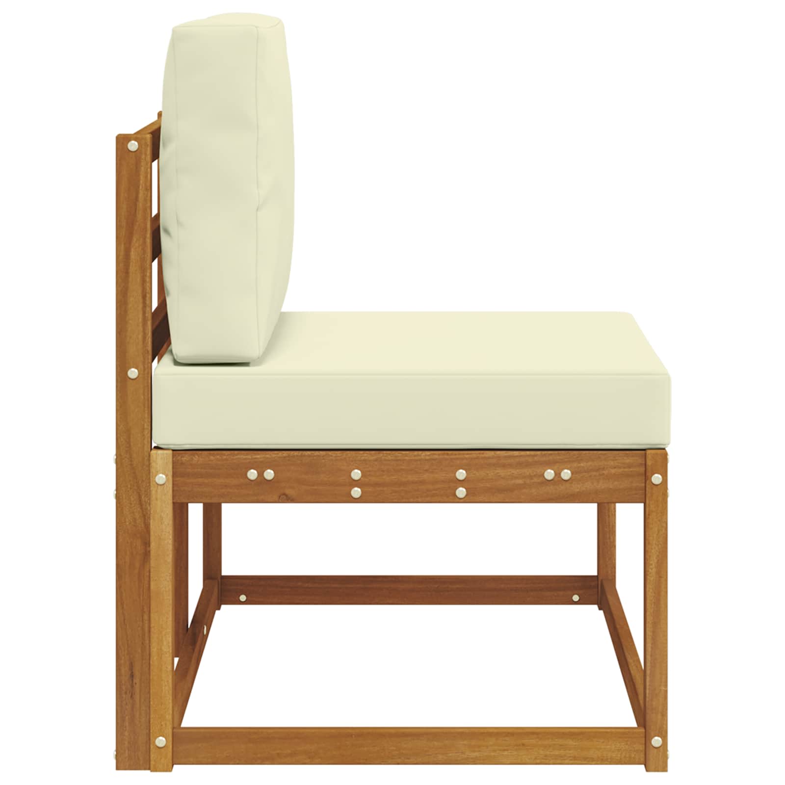 Divano da Esterno con cuscino Naturale 91 x 63 x 73 cm | homemem39