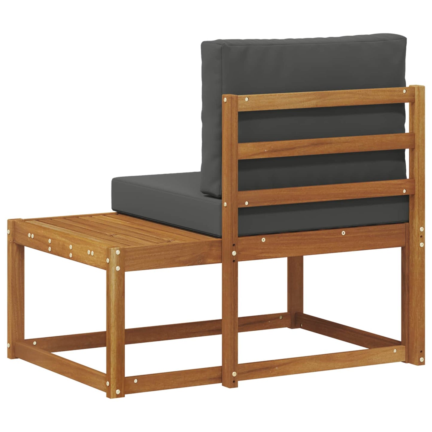 Divano da Esterno Naturale e Antracite 91 x 63 x 73 cm | homemem39