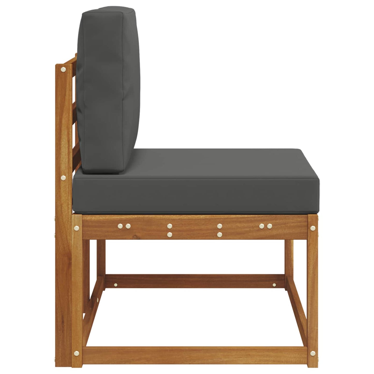 Divano da Esterno Naturale e Antracite 91 x 63 x 73 cm | homemem39