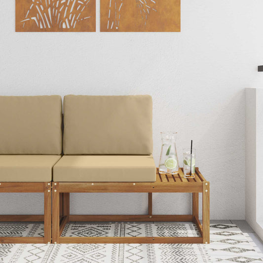 Divano da Esterno con cuscino Naturale 91 x 63 x 73 cm | homemem39