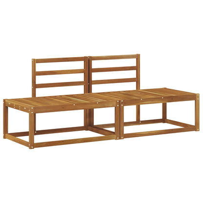 Divano da Esterno 2 Pezzo Naturale 182,5 x 63 x 73 cm | homemem39