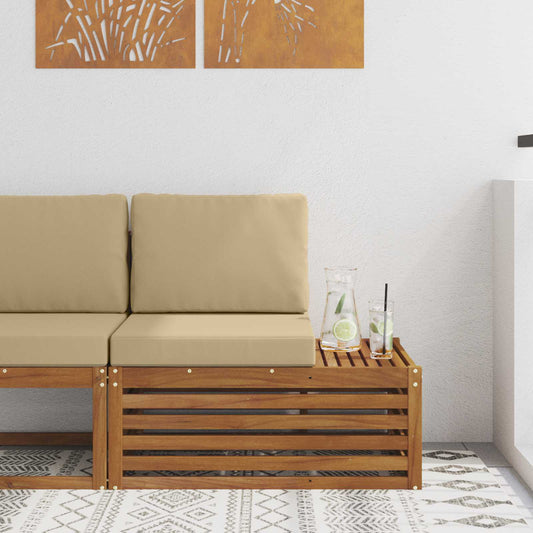 Divano Esterno Finale con cuscino Naturale 91 x 63 x 73 cm | homemem39