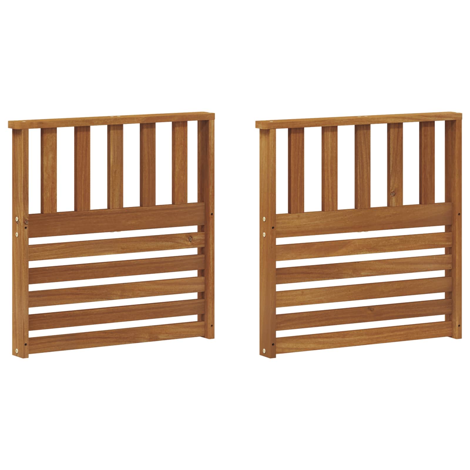 Braccioli 2 pcs Marrone 60 x 6 x 61 cm Legno multistrato | homemem39