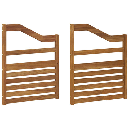 Braccioli 2 pcs Marrone 59 x 4 x 73 cm Legno multistrato | homemem39