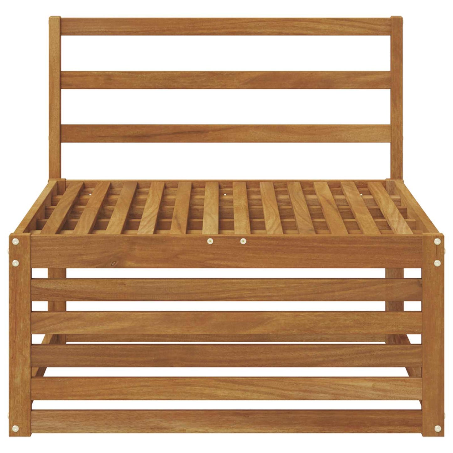 Divano centrale per esterno Legno di Acacia Massello Naturale
