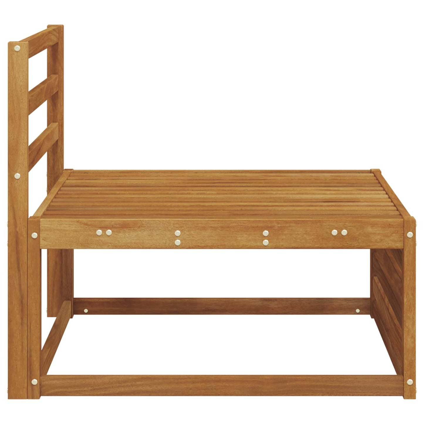 Divano centrale per esterno Legno di Acacia Massello Naturale