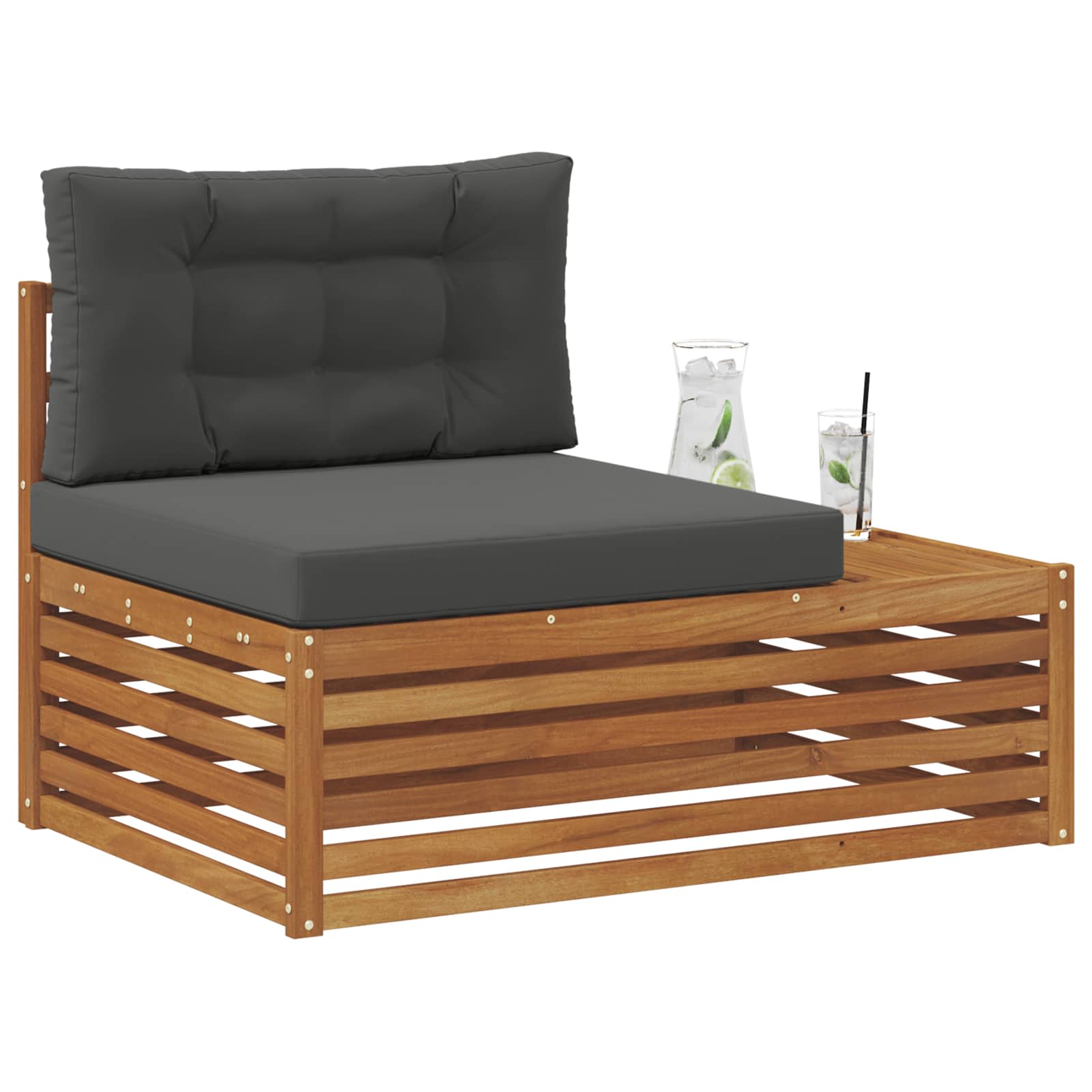 Divano Esterno Finale con cuscino Naturale 115 x 83 x 73 cm | homemem39