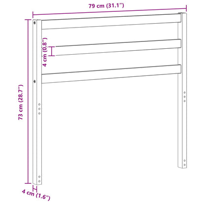 Schienale Marrone 79 x 4 x 73 cm Legno multistrato | homemem39