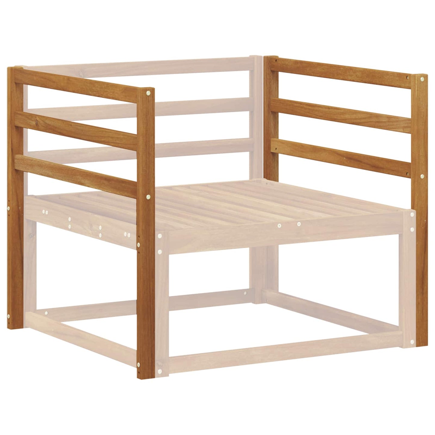 Bracciolo 2 pcs Naturale 79 x 4 x 73 cm | homemem39